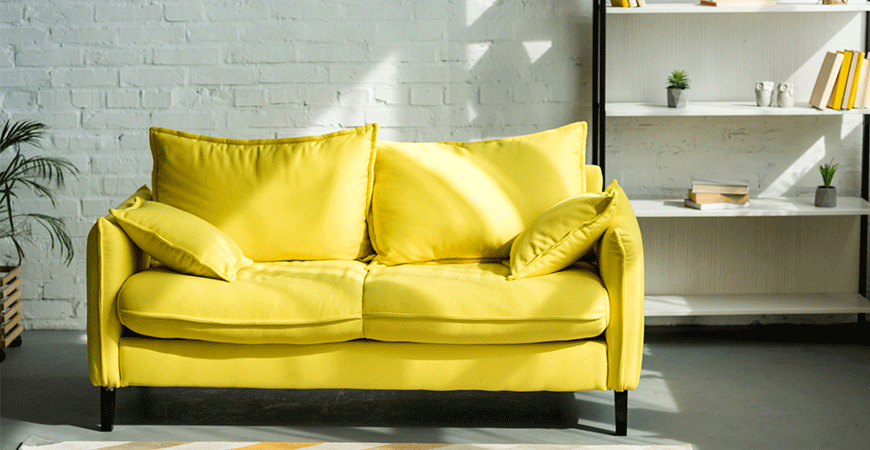 yellow sofa slipcover